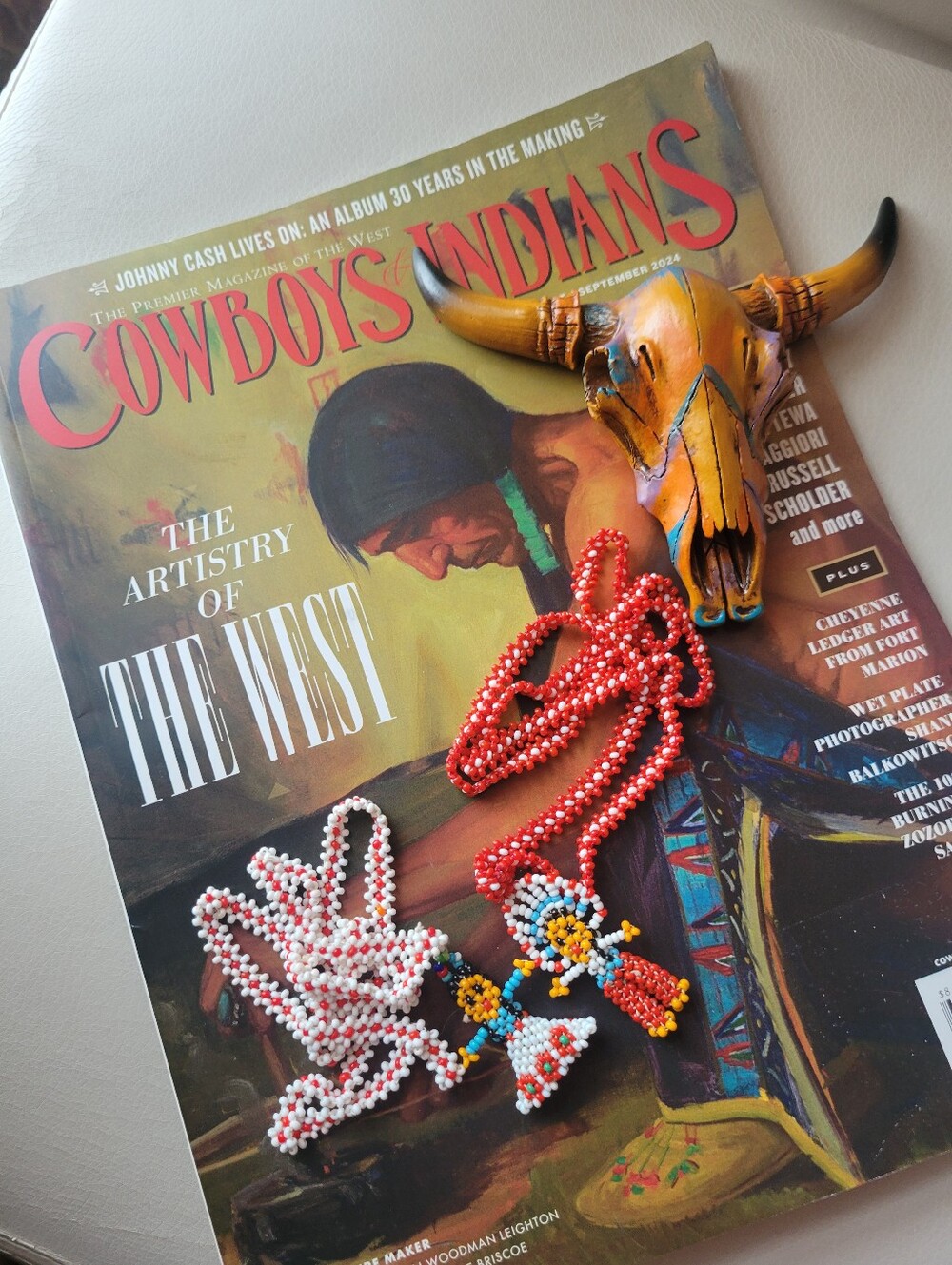 Vintage Beaded Native American Doll Necklaces Man & Woman Southwestern Unisex - Picture 3 of 10